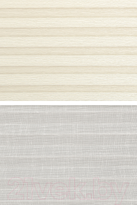 Штора-плиссе Delfa Basic Walnut СПШ-3402/1102 Basic Transparent (48x160, кремовый/белый)