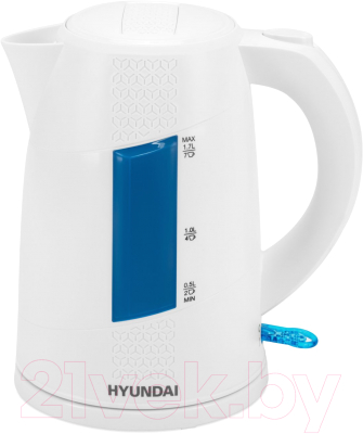 Электрочайник Hyundai HYK-P2407 (белый/голубой)