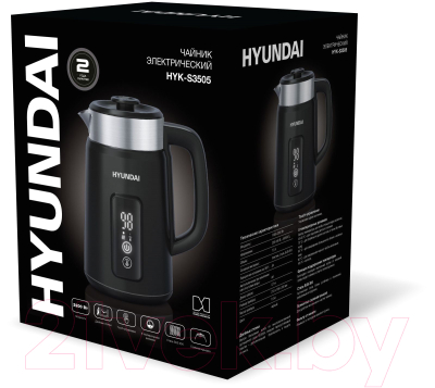 Изображение товара Электрочайник Hyundai HYK-S3505 (черный)