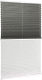 Штора-плиссе Delfa Basic Walnut СПШ-3401/1102 Basic Transparent (34x160, антрацит/белый) - 