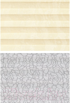 Изображение товара Штора-плиссе Delfa Mirror СПШ-3901/1102 Basic Transparent (68x160, кремовый/белый)