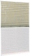 Штора-плиссе Delfa Mirror СПШ-3903/1102 Basic Transparent (34x160, серый/кремовый/белый) - 