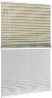 Штора-плиссе Delfa Mirror СПШ-3903/3504 Basic Transparent (68x160, серый/белый) - 