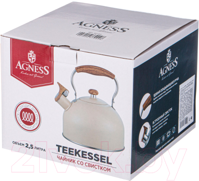 Изображение товара Чайник со свистком Agness 937-900