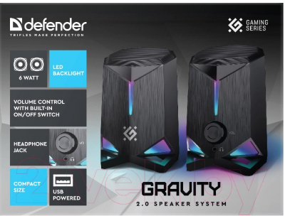 Мультимедиа акустика Defender Gravity / 65048 (черный)