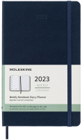 Еженедельник Moleskine Classic WKNT Large / DHB2012WN3 (синий сапфир) - 