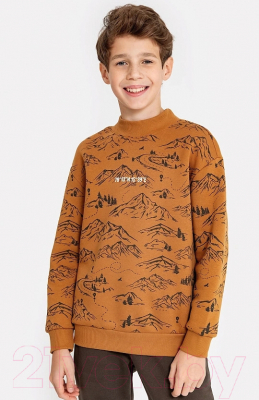 Комплект детской одежды Mark Formelle 393322 (р.146-72-63, горы на цвете орех/кофе)