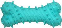 Игрушка для собак Playology Puppy Teething Bone / P33362 (с ароматом арахиса, голубой) - 