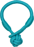 Игрушка для собак Playology Tough Tug Knot / P33359 (с ароматом арахиса, голубой) - 