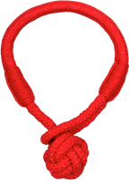 Игрушка для собак Playology Tough Tug Knot / P33358 (с ароматом говядины, красный) - 