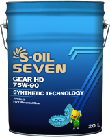 Трансмиссионное масло S-Oil Seven Gear HD 75W90 / E107808 (20л) - 