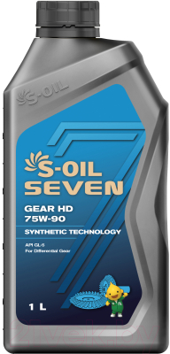 Трансмиссионное масло S-Oil Seven Gear HD 75W90 / E107809 (1л)