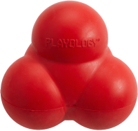 Игрушка для собак Playology Squeaky Bounce Ball / P33295 (с ароматом говядины, красный) - 