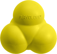 Игрушка для собак Playology Squeaky Bounce Ball / P33333 (с ароматом курицы, желтый) - 