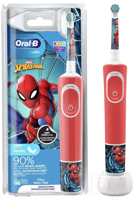 Электрическая зубная щетка Oral-B Vitality D100 Spiderman