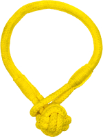 Игрушка для собак Playology Tough Tug Knot / P33360 (с ароматом курицы, желтый) - 