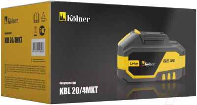 Аккумулятор для электроинструмента Kolner KBL 20/4MKT