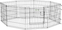 Манеж для животных Midwest Life Stages для собак с дверью-MAXLock / 524DR (61x61см, черный) - 