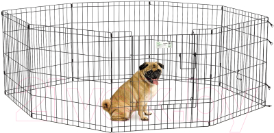 Манеж для животных Midwest Life Stages для собак с дверью-MAXLock / 524DR (61x61см, черный)