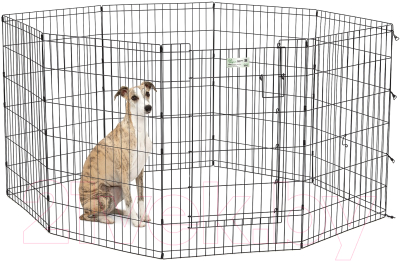 Манеж для животных Midwest Life Stages для собак с дверью-MAXLock / 536DR (61x91см, черный)