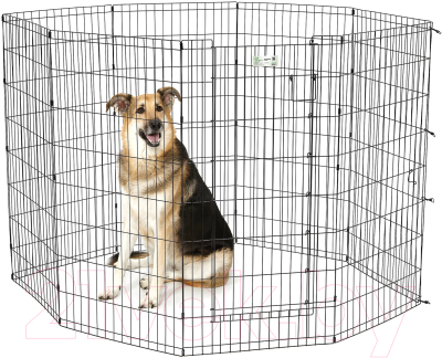 Манеж для животных Midwest Life Stages для собак с дверью-MAXLock / 548DR (61x122см, черный)