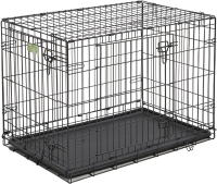 Клетка для животных Midwest iCrate для собак 2 двери / 1536DD (91x58x64см, черный) - 