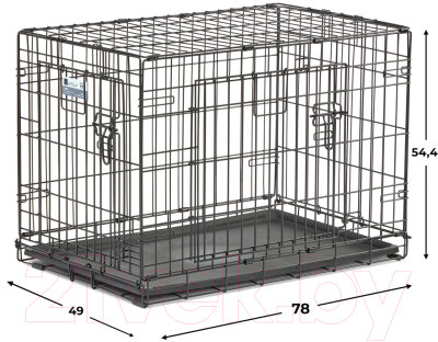 Клетка для животных Midwest Contour для собак 2 двери / 830DD (78x49x54.5см)