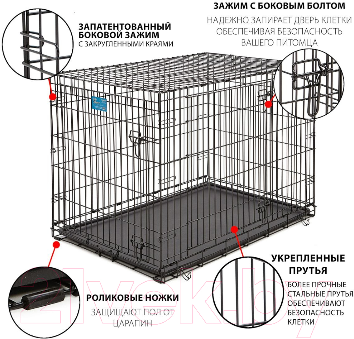 Клетка для животных Midwest Life Stages для собак 2 двери / 1642DD