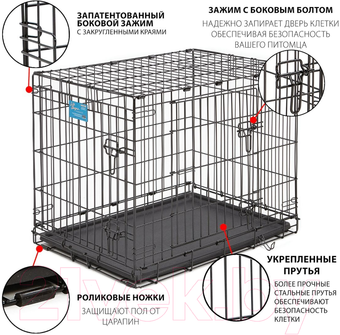 Клетка для животных Midwest Life Stages для собак 77.9x49x54.5см / 1630DD