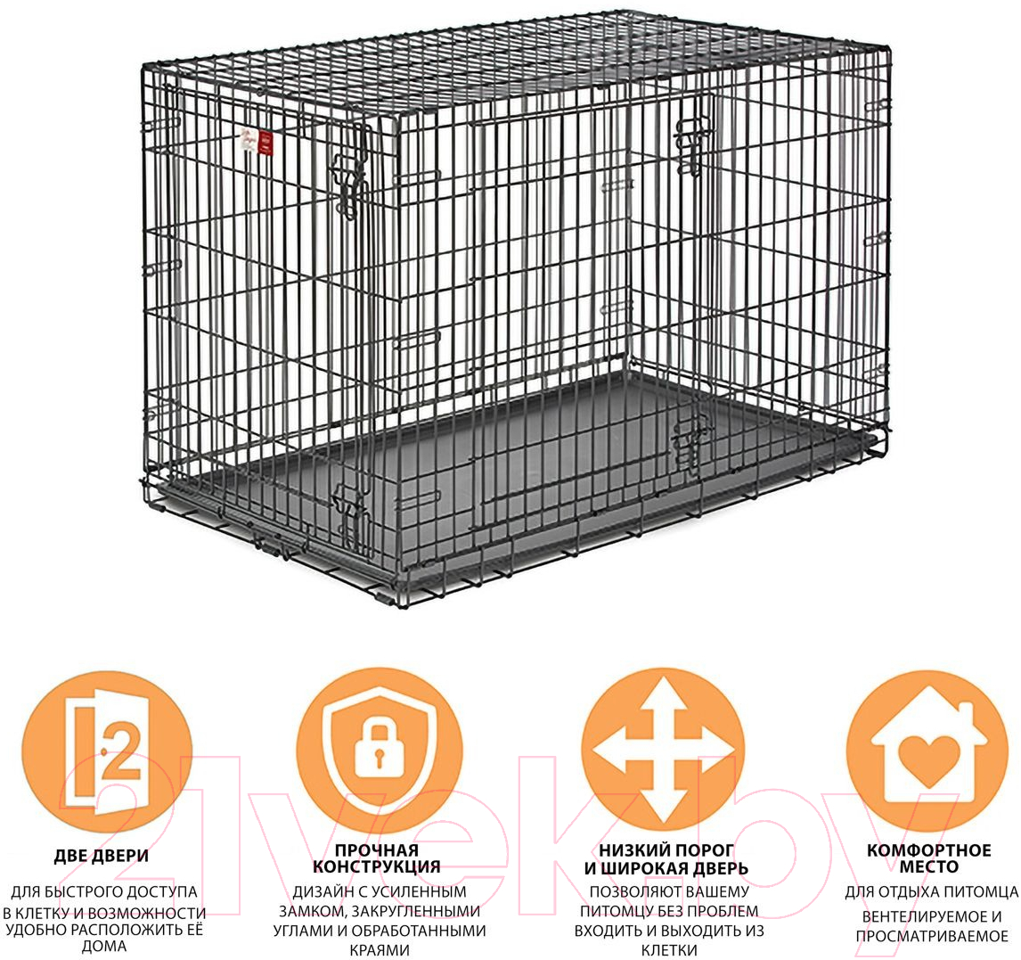Клетка для животных Midwest Life Stages для собак 2 двери / 1648DD