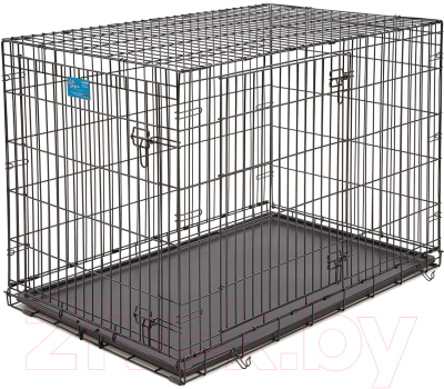 Клетка для животных Midwest Life Stages для собак 2 двери / 1648DD (124x79x82см, черный)