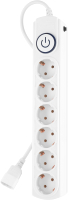 Сетевой фильтр IPPON BK-6-UPS-1.8-10-W (1.8м, 6 розеток, белый) - 