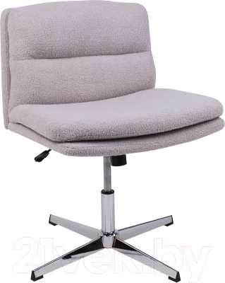 Кресло офисное AksHome Andre (светло-серый букле CM2023-8/хром)