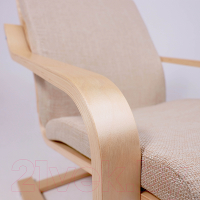 Кресло мягкое AksHome Relax (ткань, бежевый)