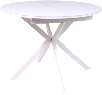 Обеденный стол Listvig Vega D100x135x75 (стекло белый/белый) - 