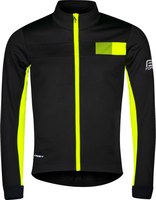 Велокуртка FORCE Frost Softshell / 900021-4XL-F (черный/флуоресцентный) - 