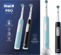 Набор электрических зубных щеток Oral-B Pro 1 (черный, синий) - 