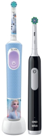 Набор электрических зубных щеток Oral-B Pro 3 Black + Oral-B Pro Frozen - 