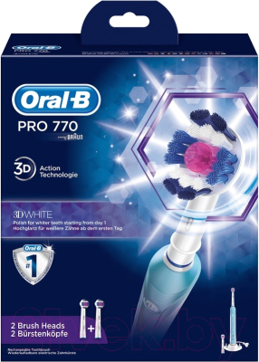 Электрическая зубная щетка Oral-B Pro 770 3D White