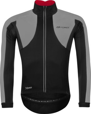 Велокуртка FORCE X100 / 899861-XL-F (черный/серый) - 