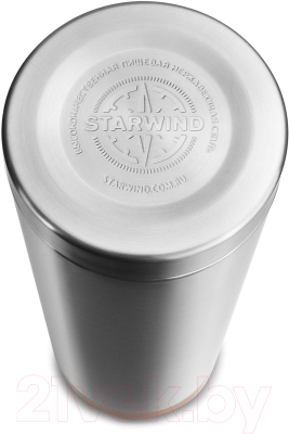 Термос для напитков StarWind 20-1200 (серебристый/красный)