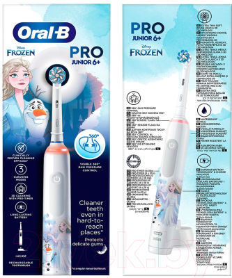 Электрическая зубная щетка Oral-B Pro Junior 6+ Frozen