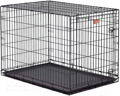 Клетка для животных Midwest iCrate для собак 1 дверь / 1542 (108x72x77см, черный)