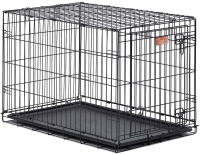 Клетка для животных Midwest iCrate для собак 1 дверь  / 1536 (93x58x63см, черный) - 