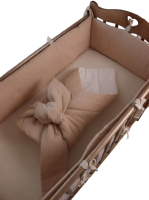 Комплект постельный для малышей Сладкие грезы X7270805 (муслин американский, бежевый) - 