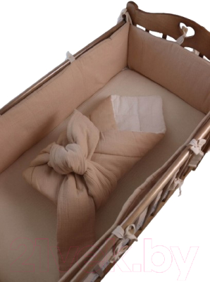 Комплект постельный для малышей Сладкие грезы X7270805 (муслин американский, бежевый)
