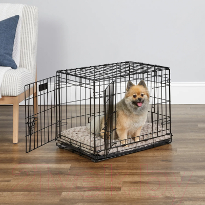 Клетка для животных Midwest iCrate для собак 2 двери / 1524DD (62.9x45.5x49.5см, черный)