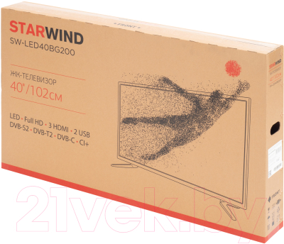 Изображение товара Телевизор StarWind SW-LED40BG200 (черный)