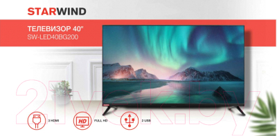 Изображение товара Телевизор StarWind SW-LED40BG200 (черный)