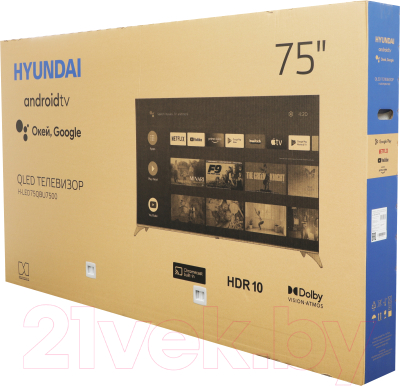 Телевизор Hyundai H-LED75QBU7500